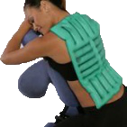 Model with 12”x 20” Full Back Body Heat Pack
